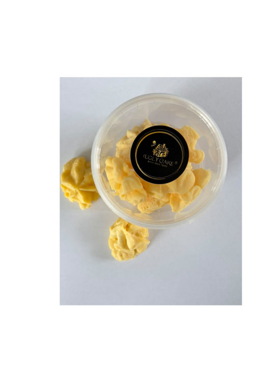 Freeze-dried creme brulee